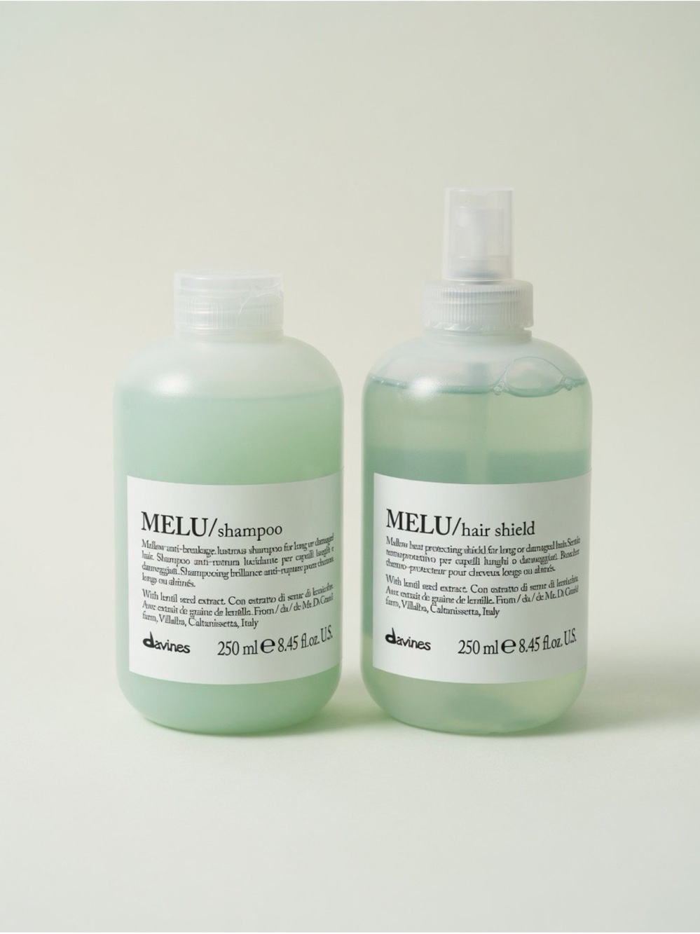 Davines MELU Shampoo & Hair Shield for Long/Damaged Hair 250ml / 8.45 fl oz